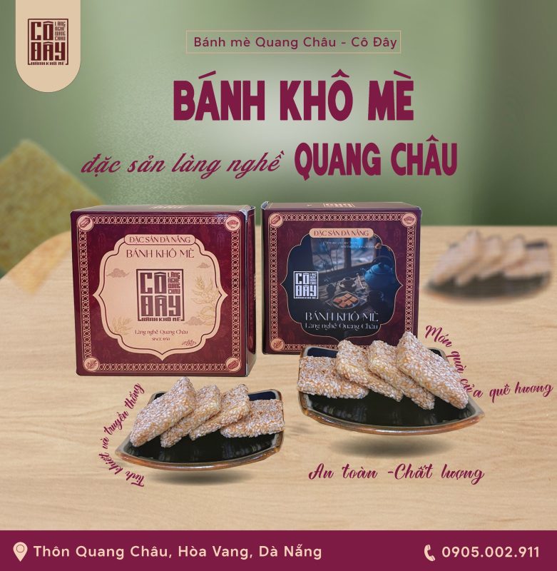 Bánh khô mè Quang Châu Cô Đây
